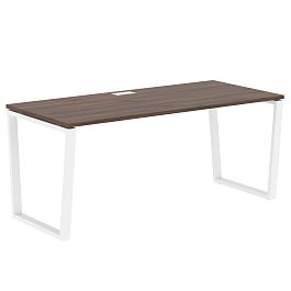 Стол прямой EVST 1780 Дуб Денвер тёмный/Белый 1760х800х750 EDIS - Фото предпросмотра