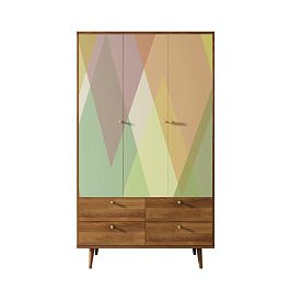 Шкаф трехстворчатый Berber принт 16 арт BB02/Print_16 - Фото предпросмотра