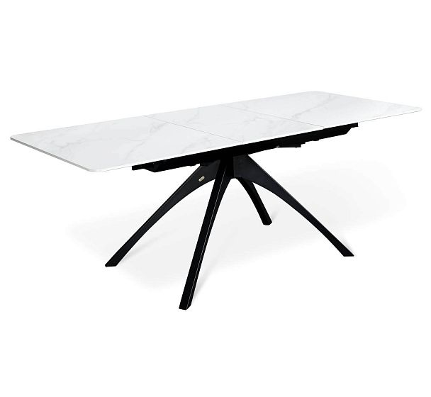 Обеденная группа Sheffilton SHT-DS295 белый мрамор/чёрный муар - Вид 6