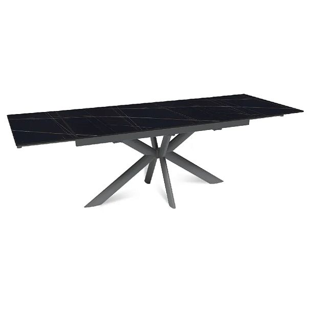 Стол раскладной Strong (160+40+40), керамика матовая Black Gold - Вид 6