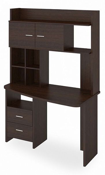 Стол компьютерный Домино Lite СКЛ-Крл120+НКЛХ-120 В ПРАВ Венге правый - Вид 1