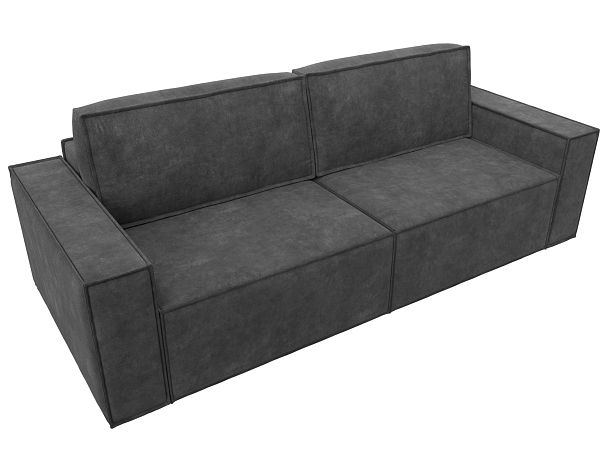Диван прямой Куба Велюр серый - Вид 5