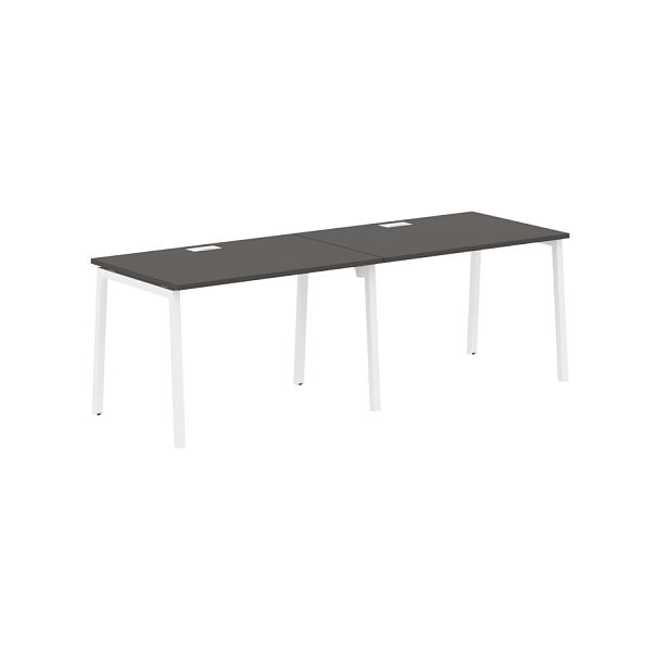 Стол 2-х местный ELWST 2380 Мокко/Белый 2326х800х750 EDIS - Вид 1