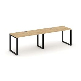 Стайл Проджект Рабочая станция 1 сторон. SN-6O.ORS-001 Тиквуд Светлый/Металл Черный 1960*600*750 - Фото предпросмотра