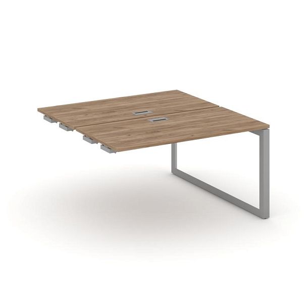 Style Project Next Стол-приставка к опор. элем. SN-59O.DPRS-022 Дуб Табак/Металл Серый/Серебро Заглушка 1180*1632*750 - Вид 1