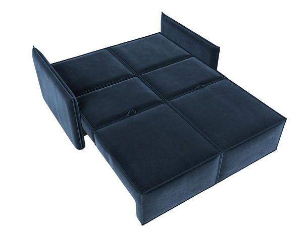 Диван прямой Либерти мини Велюр синий - Вид 10