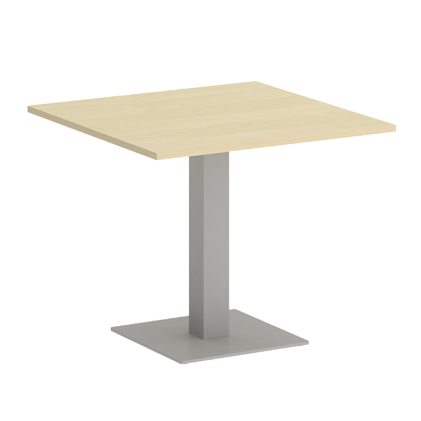 Home Office Стол квадратный VR.SP-5-90.2 Клён/Серый металл 900*900*750 - Вид 1