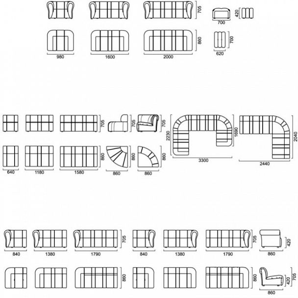 Диван б/п "Ригель" 3 - Вид 9