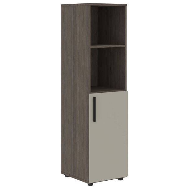 Шкаф средний узкий VMCS 40.5 Аметист/Дуб Сильвер 400х430х1517 VELION - Вид 1