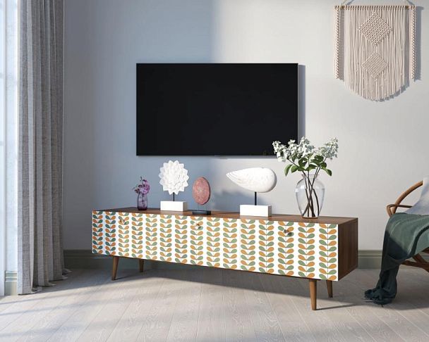 Комод Berber с ящиками низкий под TV 23 принт арт BB19/Print_23 - Вид 3