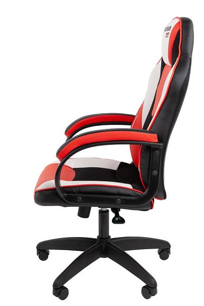 Кресло Chairman game 17 Россия экокожа черный/красный/белый - Вид 7