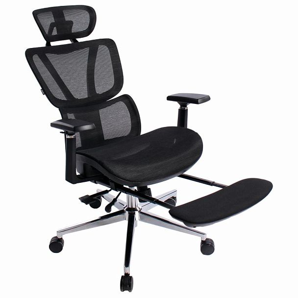 Кресло BRABIX PREMIUM "Evolution ER-700", подножка, слайдер, синхромеханизм, сетка, черное, 532947 - Вид 8