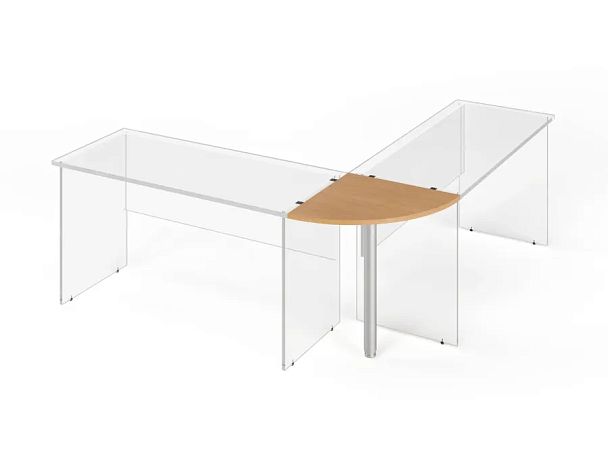 ЛАЙТ / LIGHT RLG012-6x6 Угловой сектор 60x60x2,2 Бук - Вид 1