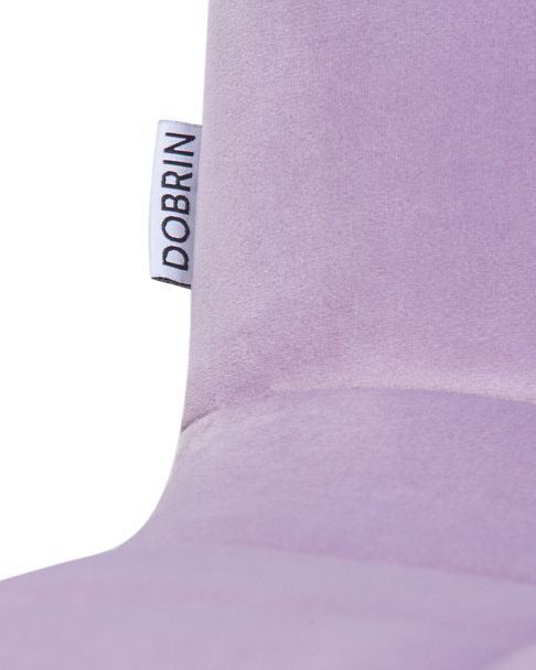 Стул обеденный DOBRIN ALEX (белые ножки, фиолетовый велюр (V108-49)) - Вид 9