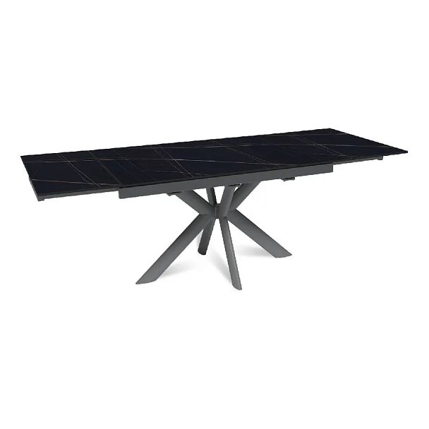 Стол раскладной Strong (140+40+40), керамика матовая Black Gold - Вид 6