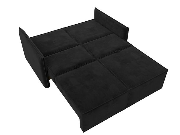 Диван прямой Либерти мини Велюр черный - Вид 10