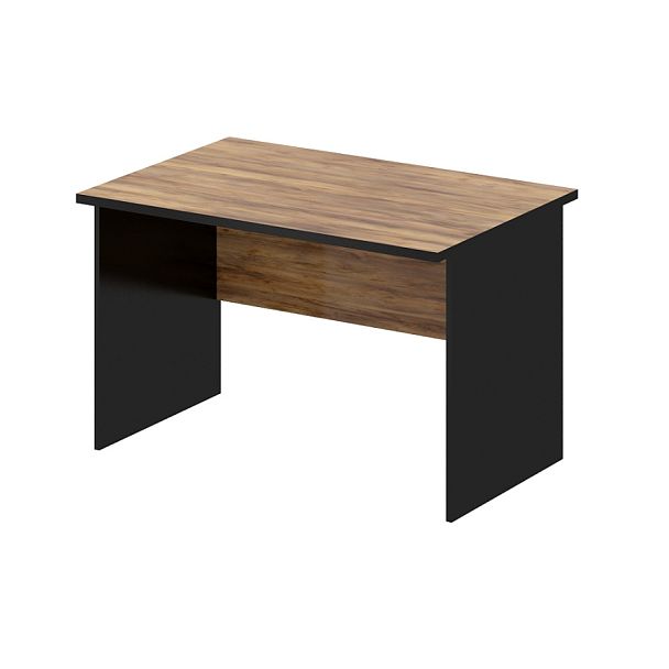 Стол рабочий, столешница 25 мм "Компьютерные столы"  ПК-ЛОГ-СТ120Х80Д/25-В1-1078 таксония медовая+черный - Вид 1