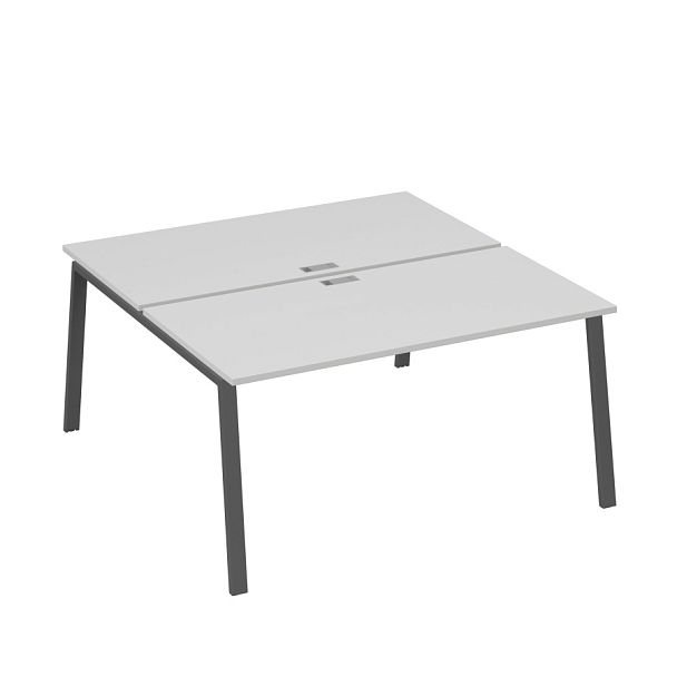 Рабочая станция (2х160) каркас TRE A4 А4 Б3 178  БП серый / металлокаркас антрацит - Вид 1