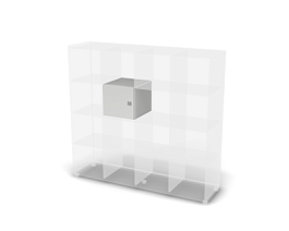 EUROPE/ЕВРОПА RE172-37х39 Модуль для стеллажей с дверцей 371x396x337 Белый - Фото предпросмотра