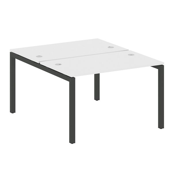 Metal System Quattro Р. ст. на П-образном м/к 50БП.РАС-СП-2.2 Белый/Антрацит металл 1200*1475*750 - Вид 1