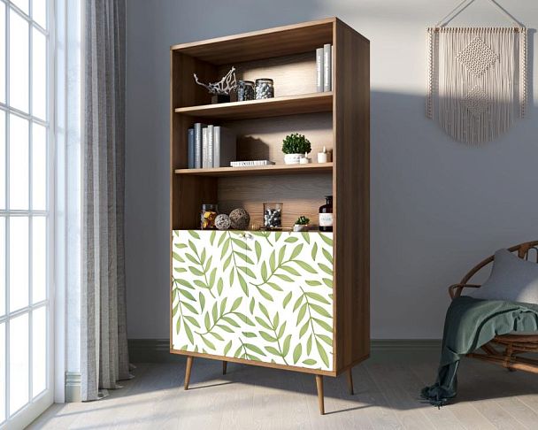 Стеллаж с дверками Berber принт 28 арт BB26/Print_28 - Вид 3