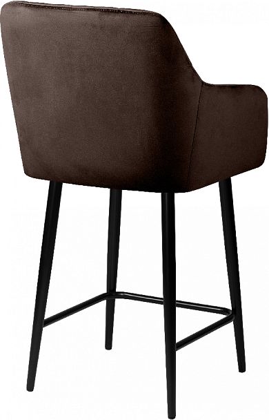 Комплект полубарных поворотных кресел Барли К, Confetti coffee/черный, 2 шт. - Вид 5