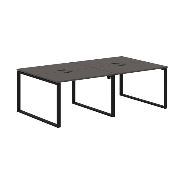 Стол 4-х местный EQWST 2313 Мокко/Черный 2326х1346х750 EDIS - Вид 1