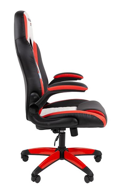 Кресло Chairman game 15 Россия экокожа черный/красный/белый - Вид 3