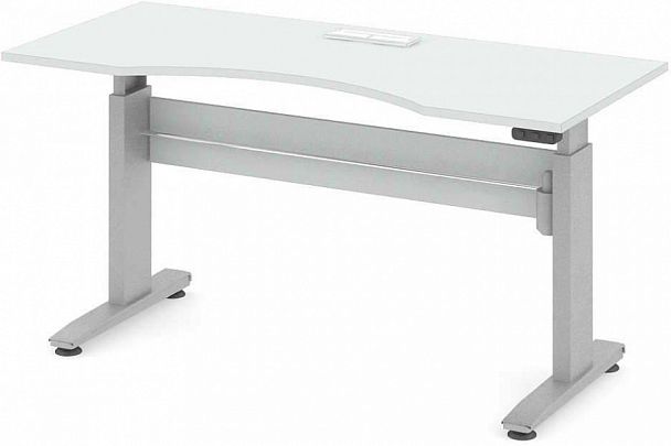 Стол офисный рабочий "Трансформер" ПК-ТРС-СТЭ180Х80КК/ЭРД-В1-76 белый - Вид 1