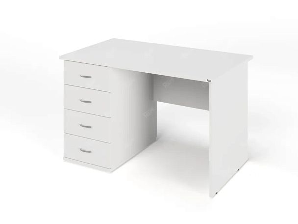 ЛАЙТ / LIGHT RLG008-12x7L Однотумбовый стол 120x70x75 Белый - Вид 1