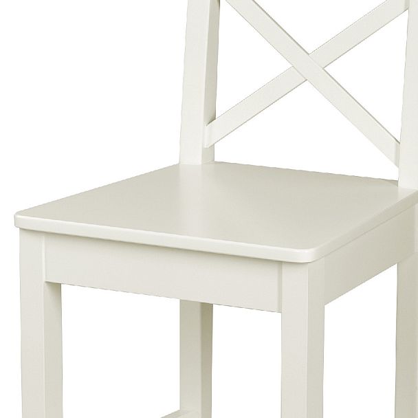 Комплект деревянных полубарных стульев с жестким сиденьем Бергольф Слоновая кость, 4 шт. - Вид 10