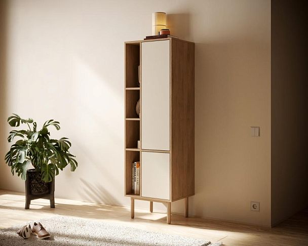 Шкаф-стеллаж с дверками Alice арт ALC12 - Вид 3