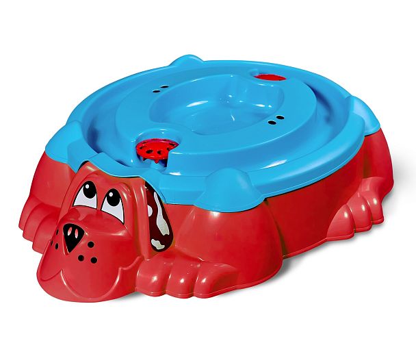 Песочница Sheffilton KIDS Собачка с крышкой 432 красный/голубой - Вид 2