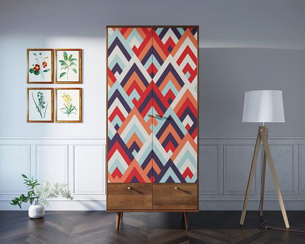 Шкаф двухстворчатый "Berber" принт 2 - Вид 7