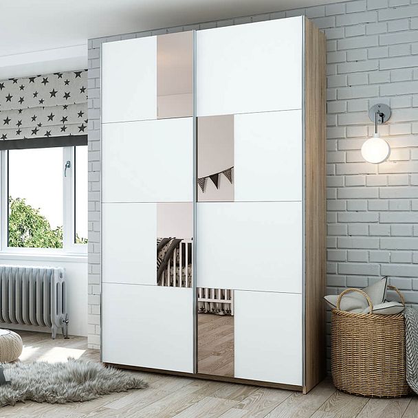 Fortune-6 1800х2300х650 сонома/сонома+зерк.№8 - Вид 2