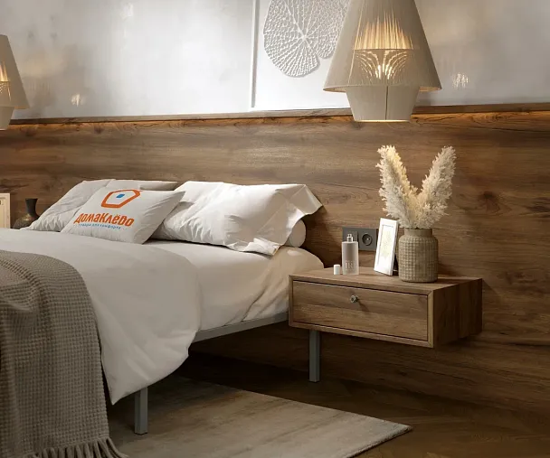 Кровать - подиум металлическая София 1800*2000, цвет серый - Вид 4