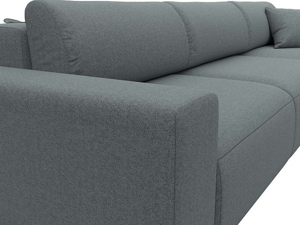 Диван угловой Лига-036 НПБ Классик Лонг правый угол Рогожка серый - Вид 4