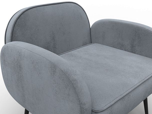 Кресло Лига-086 Велюр серый - Вид 4