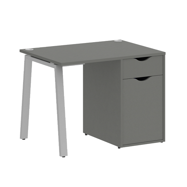 Home Office Стол письменный VR.SP-3-98.1.A Металлик/Серый металл 980*720*750 - Вид 1