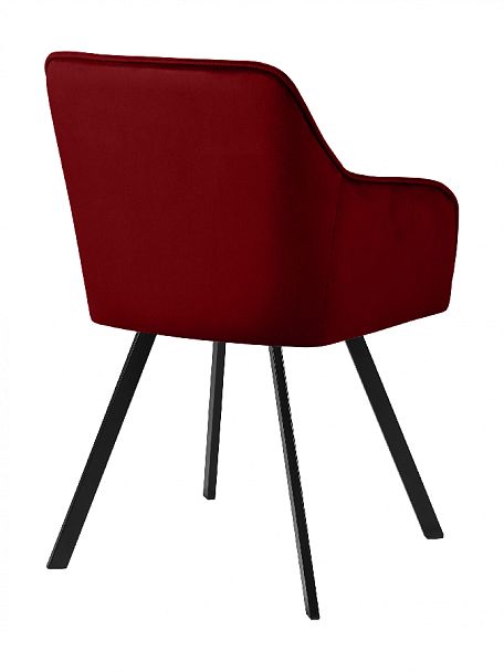 Комплект кресел поворотных Мони, Confetti bordo/черный, 2 шт. - Вид 5