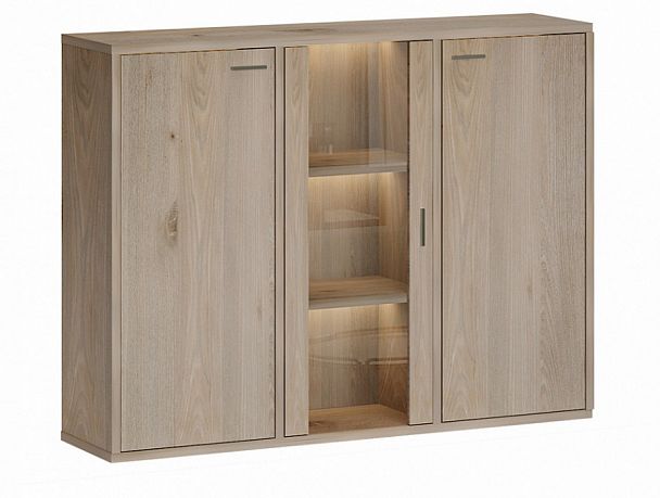 Тумба-витрина Домино СУ(ш3в1)+2ФГ+1ФС Нельсон - Вид 1