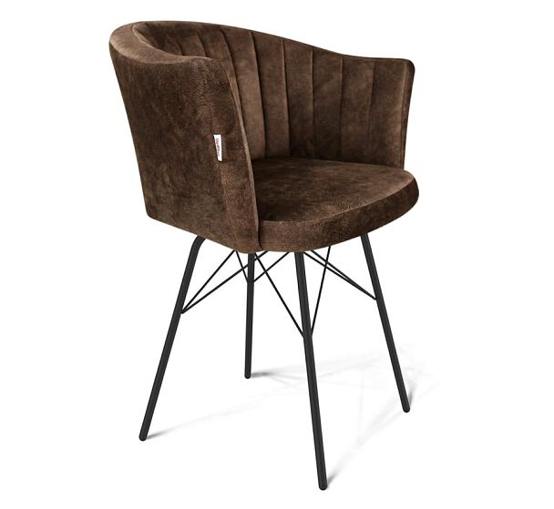 Стул Sheffilton SHT-ST42-1/S64 кофейный трюфель/черный муар - Вид 1