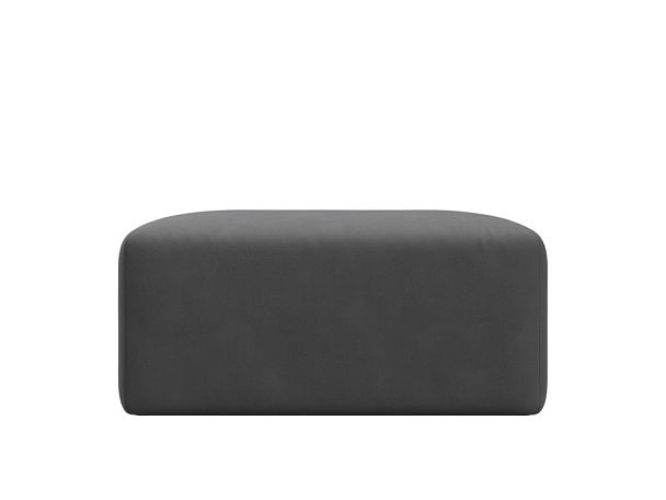 Модуль пуф Лига-060 НПБ Искусственная замша серый - Вид 1