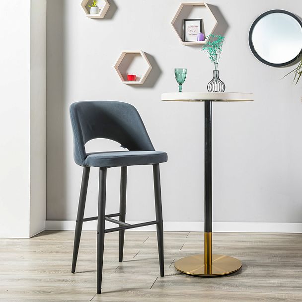 Стул Бар.Lars Diag grey/черный - Вид 7