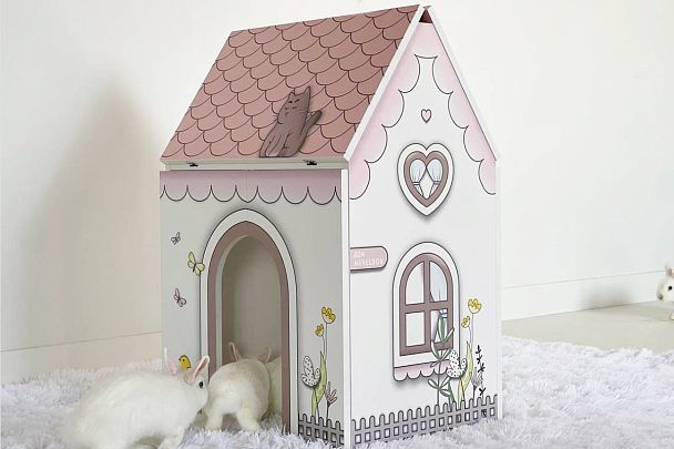 Стол Домик MK-0017.2711 белое дерево/розовый - Вид 8