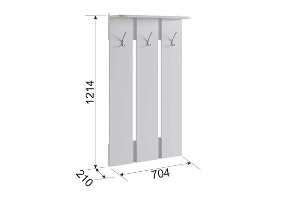 Вешалка Реал 1 PR-0029.2553 дуб крафт золотой - Вид 3