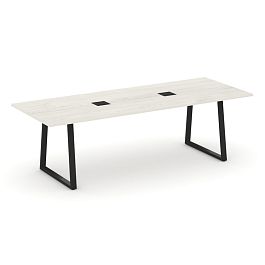 Style Project Direct Direct Стол переговорный SN-6T1.SPRG-258 Дуб Наварра/Металл Черный 2580*980*750 - Фото предпросмотра
