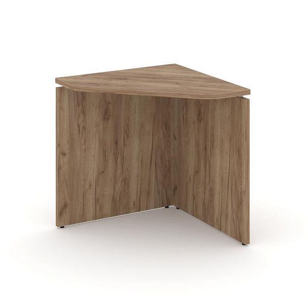 Стайл Проджект Угловой элемент стола SN-D.USP-001 Дуб Табак/Металл Белый 600*600*750 - Вид 1