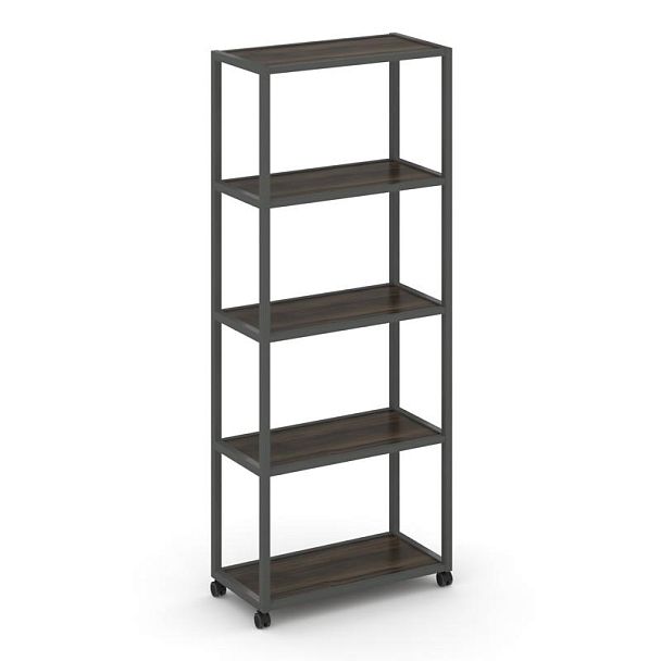 Shelf Mobile Стеллаж 5 уровней 1 секция VR.LT-STK-501.08 Дуб Мали/Металл Антрацит 800*400*2000 - Вид 1