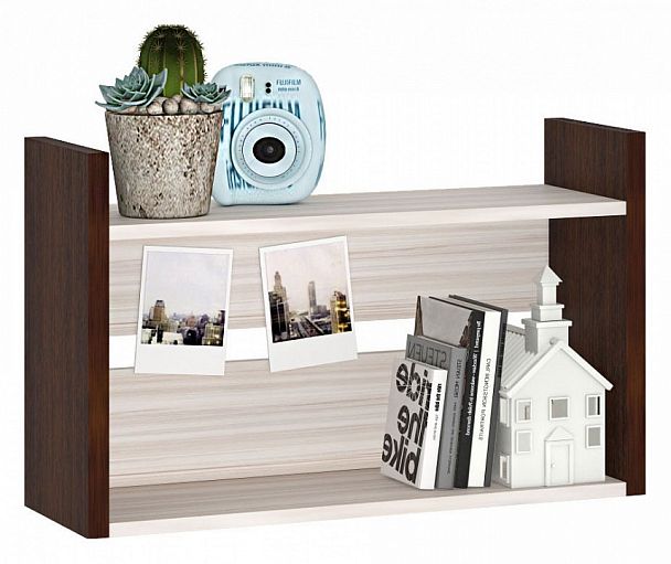 Полка книжная Домино Лайт ПКЛ-О Венге/Карамель - Вид 2